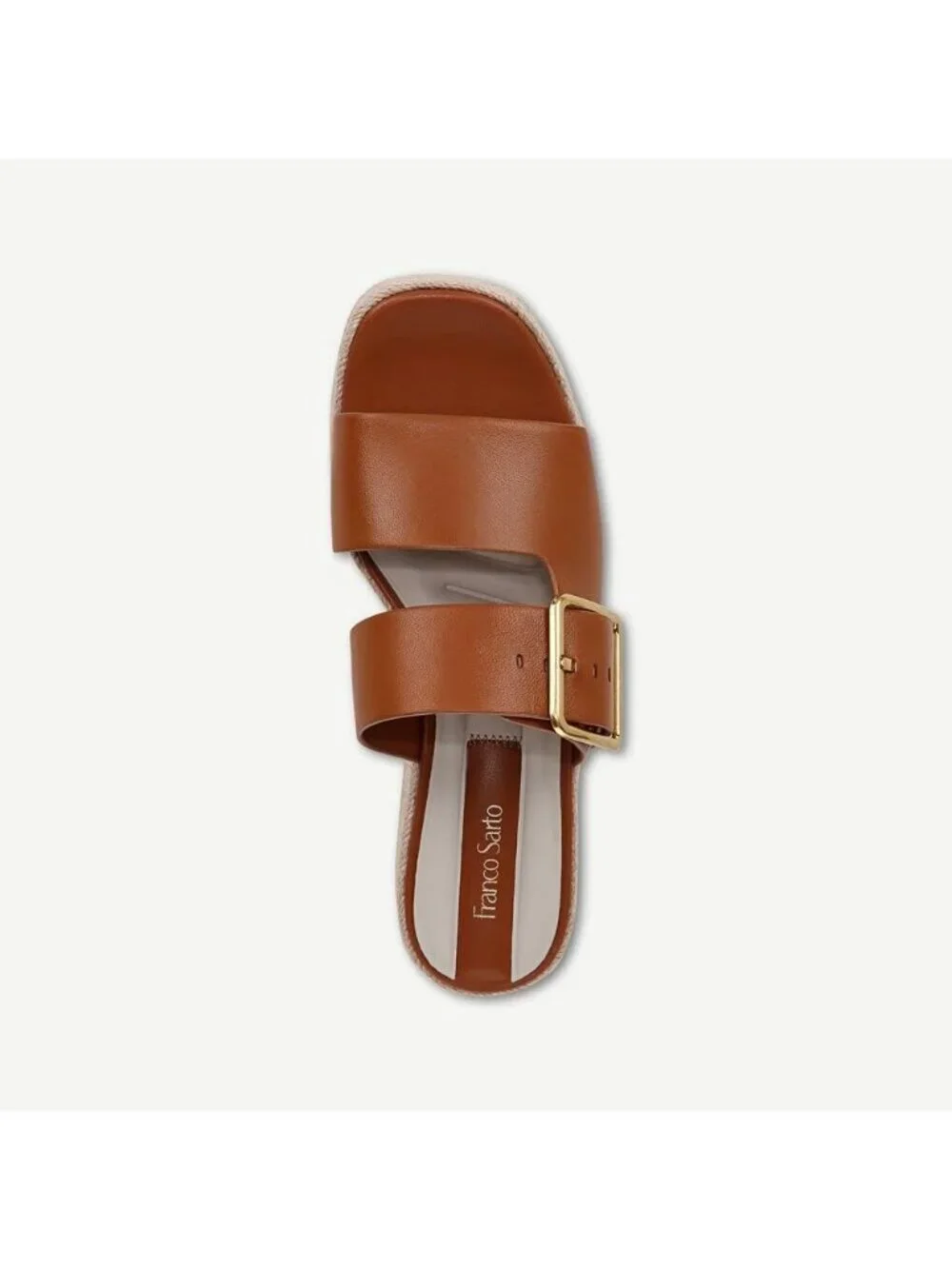 Franco Sarto Womens Taziana Espadrille Slide Sandals Brown 5.5 New $115